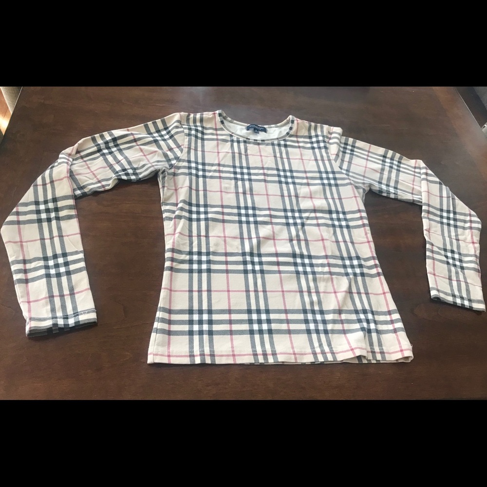 Burberry Nova Check Long Sleeve Fitted